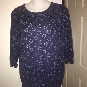 J Crew Open Heart Sweater